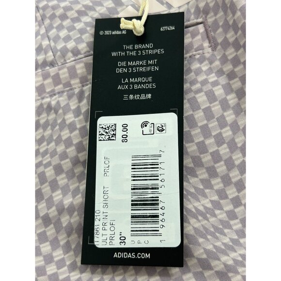 Adidas Men’s Golf Shorts 30” Lavender Geometric Ultimate 365 Print IT7861 Logo - Picture 3 of 16